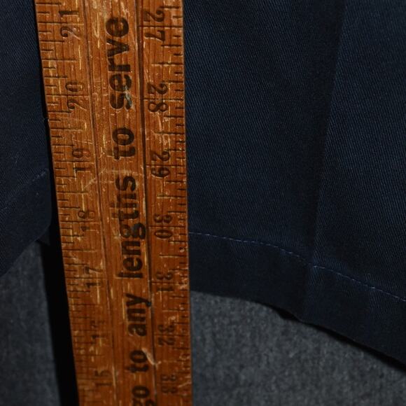 Dockers No Wrinkle Twill Men's 40x32 Pleated Khaki Pants Black - Picture 9 of 10